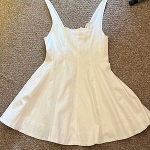 Mustard Seed White Denim Dress L